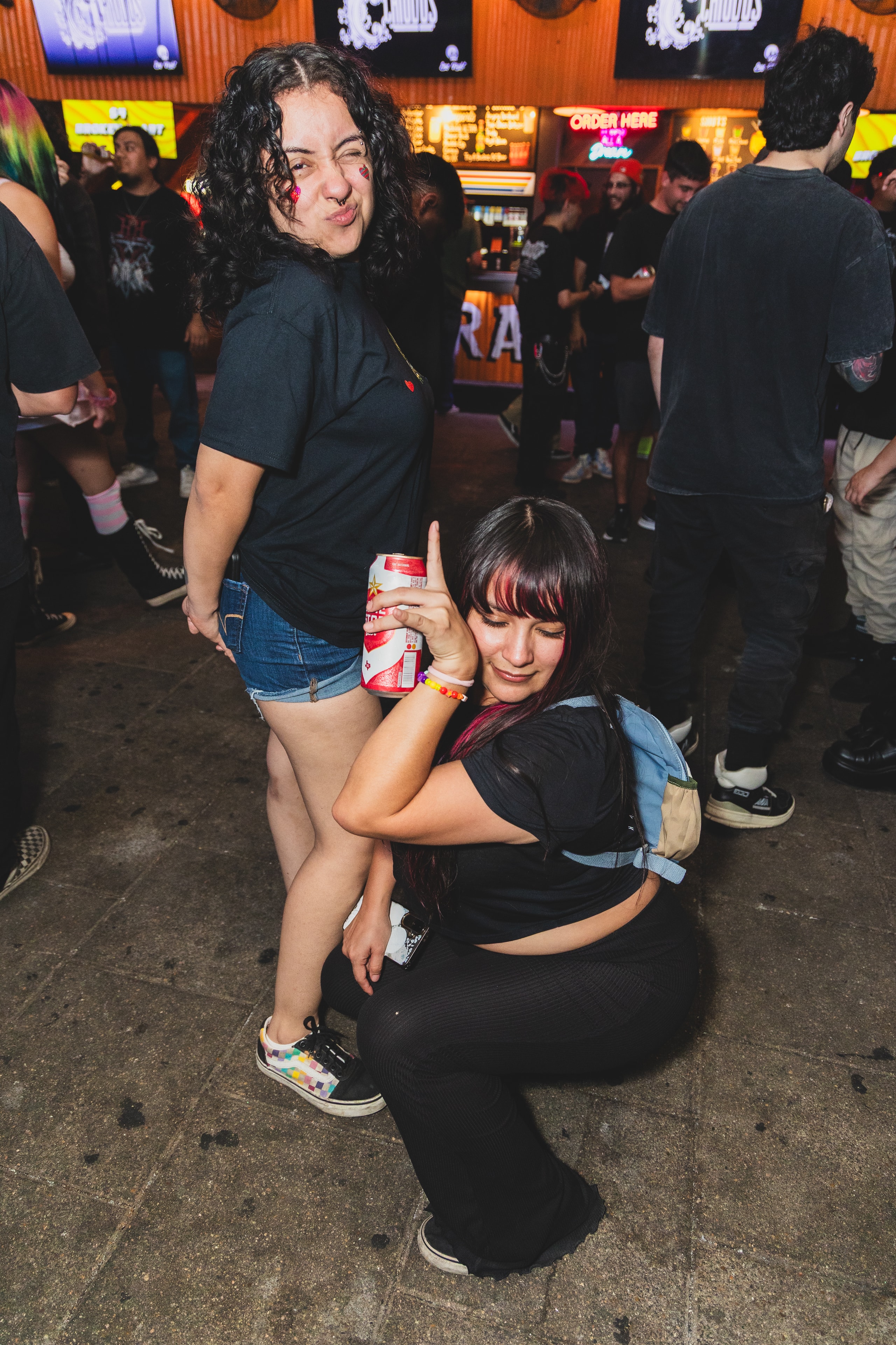 Friends dancing at SATX Emo Club