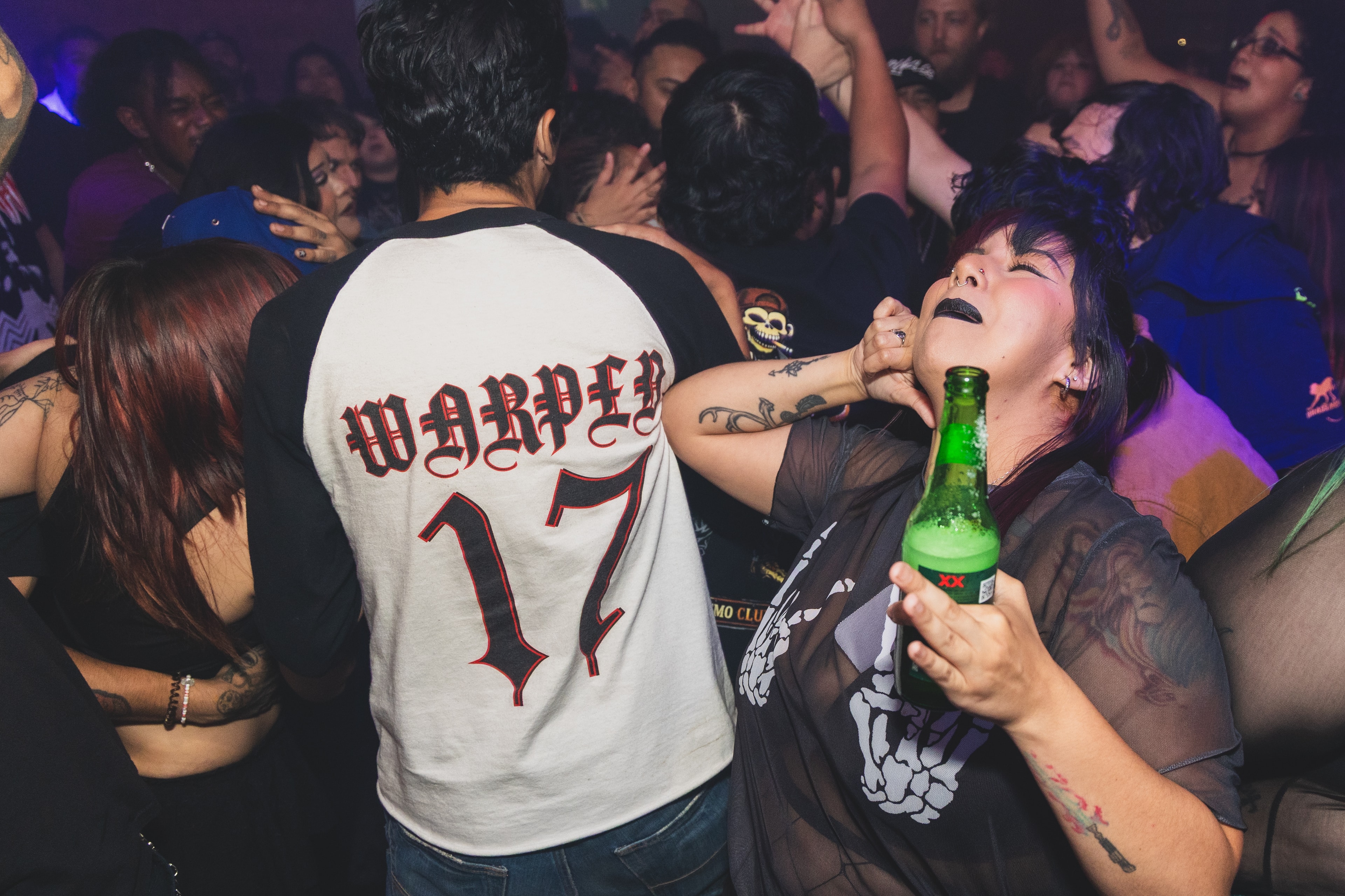 Attendee dancing at SATX Emo Club