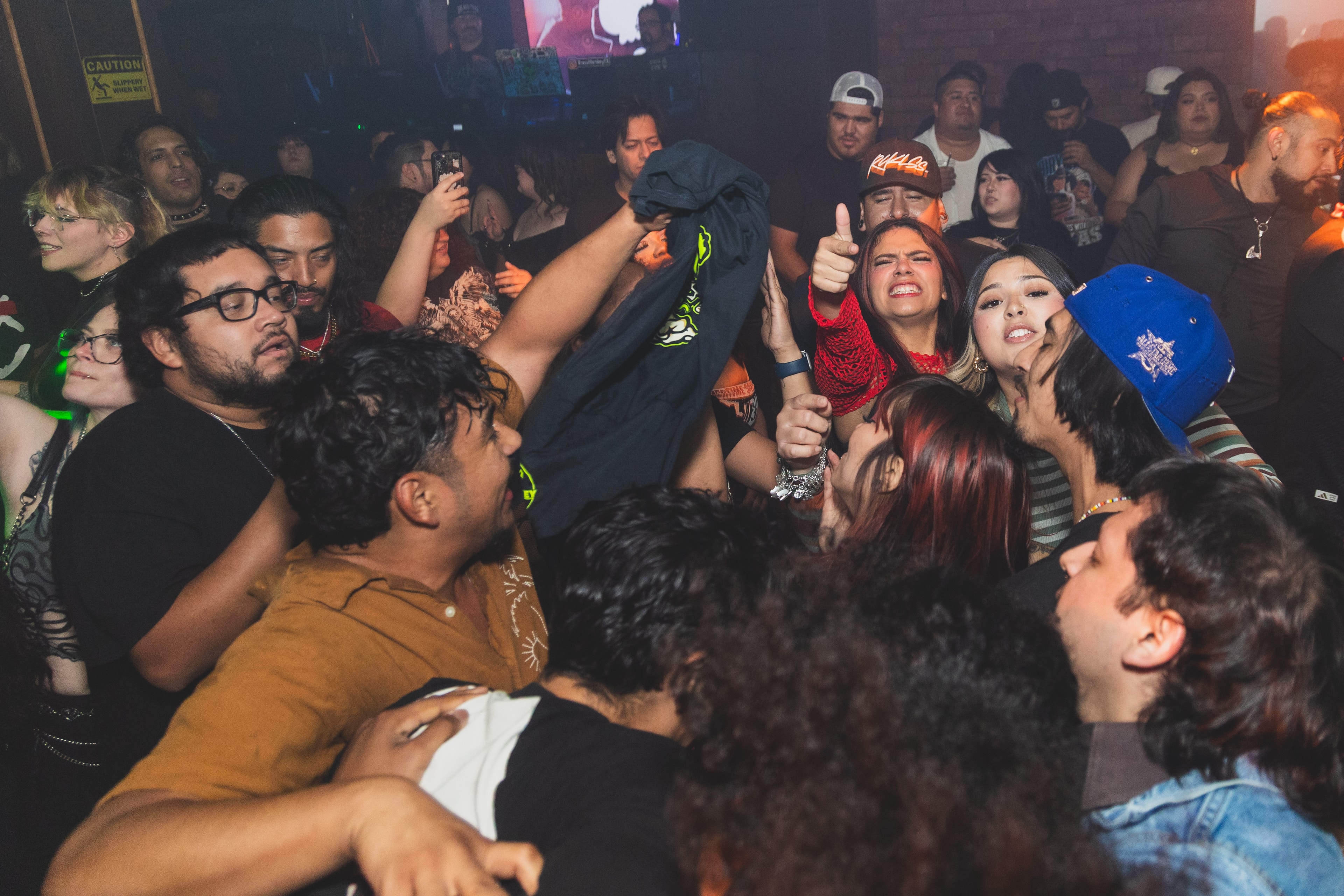 Packed dance floor crowd at SATX Emo Club